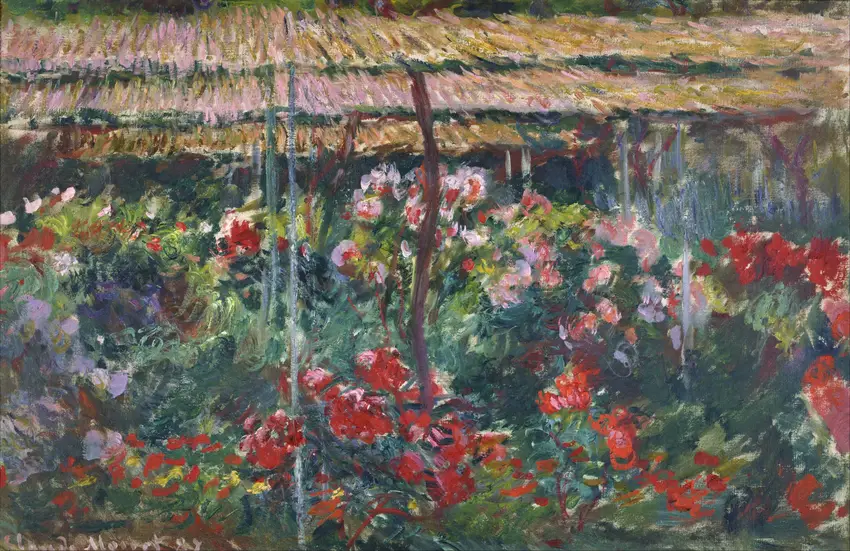 Peony Garden (1887) by Claude Monet